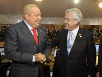 CELAC - Piñera y Chavez