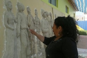 mural en relieve