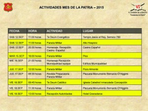 Actividades Mes de la Patria Iquique 2015_AL 12.09.2015